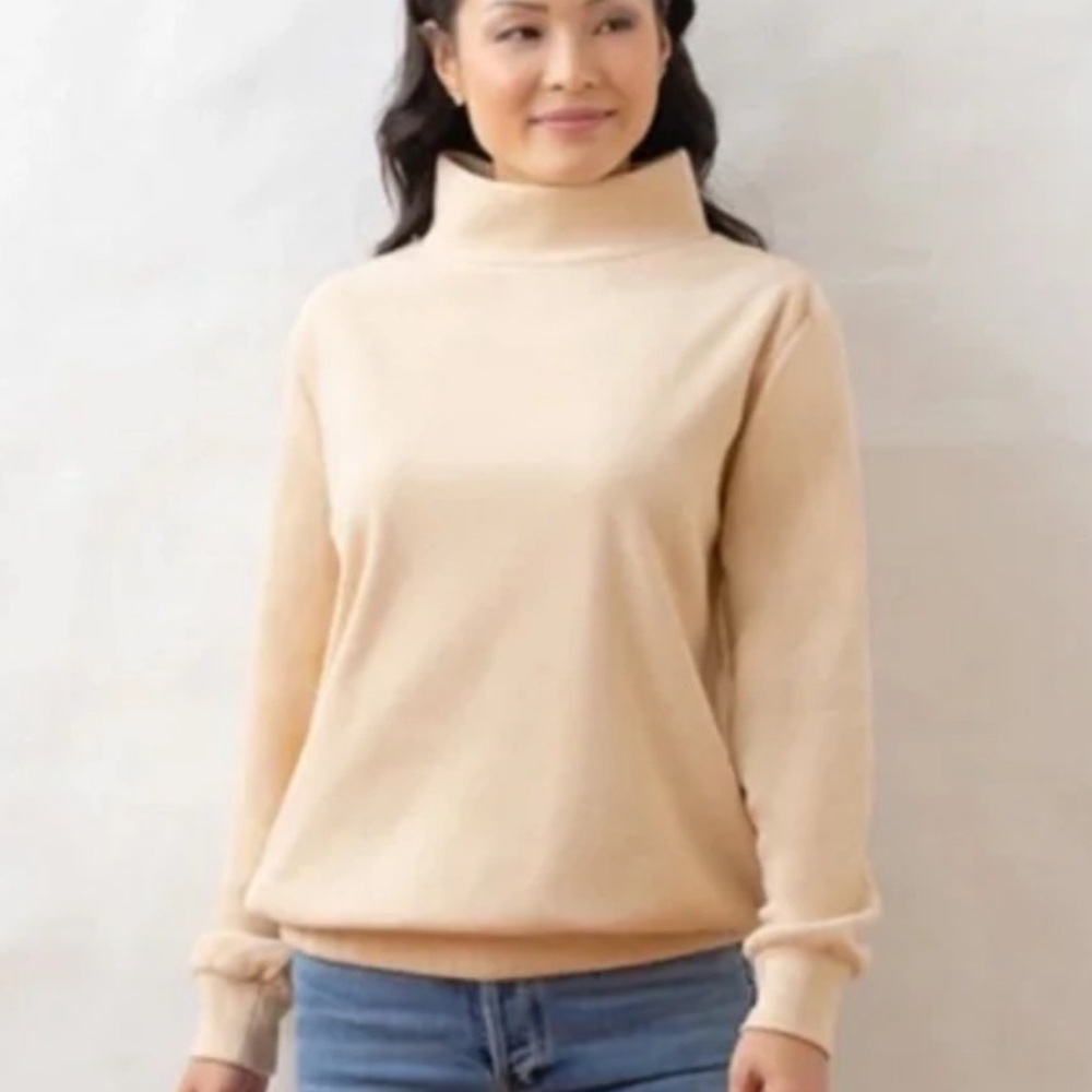 Dudley Stephens Baldwin Mockneck Terry Fleece Top